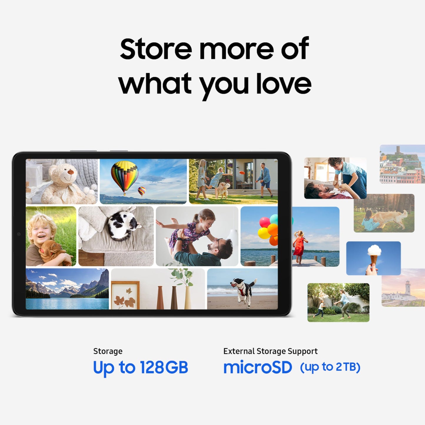 Samsung Galaxy Tab A11, 22.05 cm (8.7 inch) TFT LCD Display, 4 GB RAM, 64 GB Storage, Wi-Fi + LTE Tablet, Silver