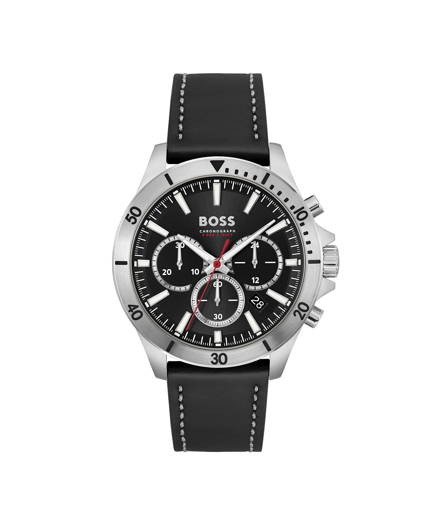 BOSS Troper Analog Black Dial Men's Leather Watch-1514055