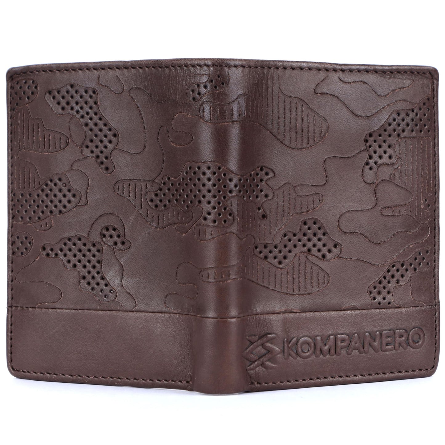 KOMPANERO Genuine Leather Wallet (C-13224-DARK Brown)