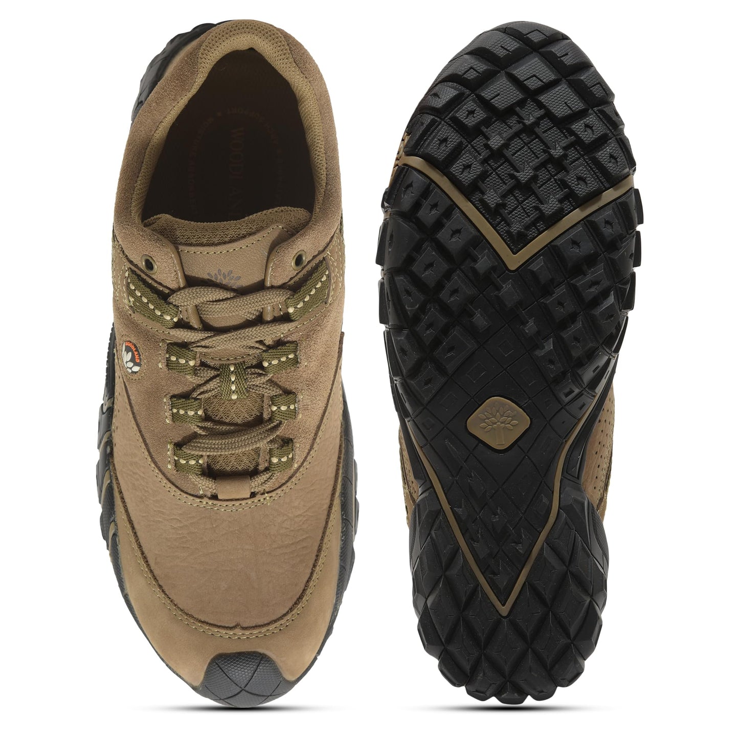 Woodland Men's Beige Leather Casual Shoe-9 UK (43 EU) (OGC 3734120)