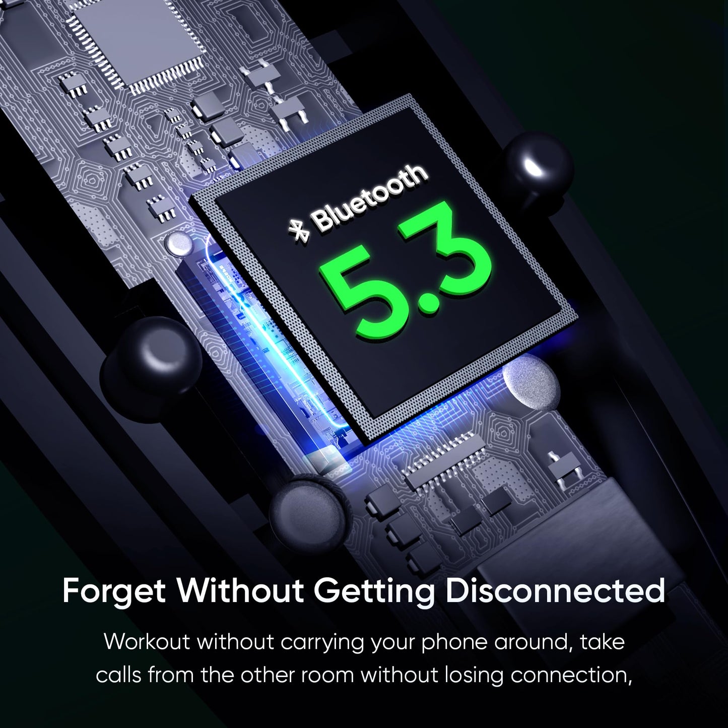 Mivi DuoPods A750 in Ear Ear Buds Wireless - 55H Playtime, USB Type-C Fast Charging, AI-ENC, Multi-Device Support, IPX4, Premium Metallic Ear Buds, Made in India