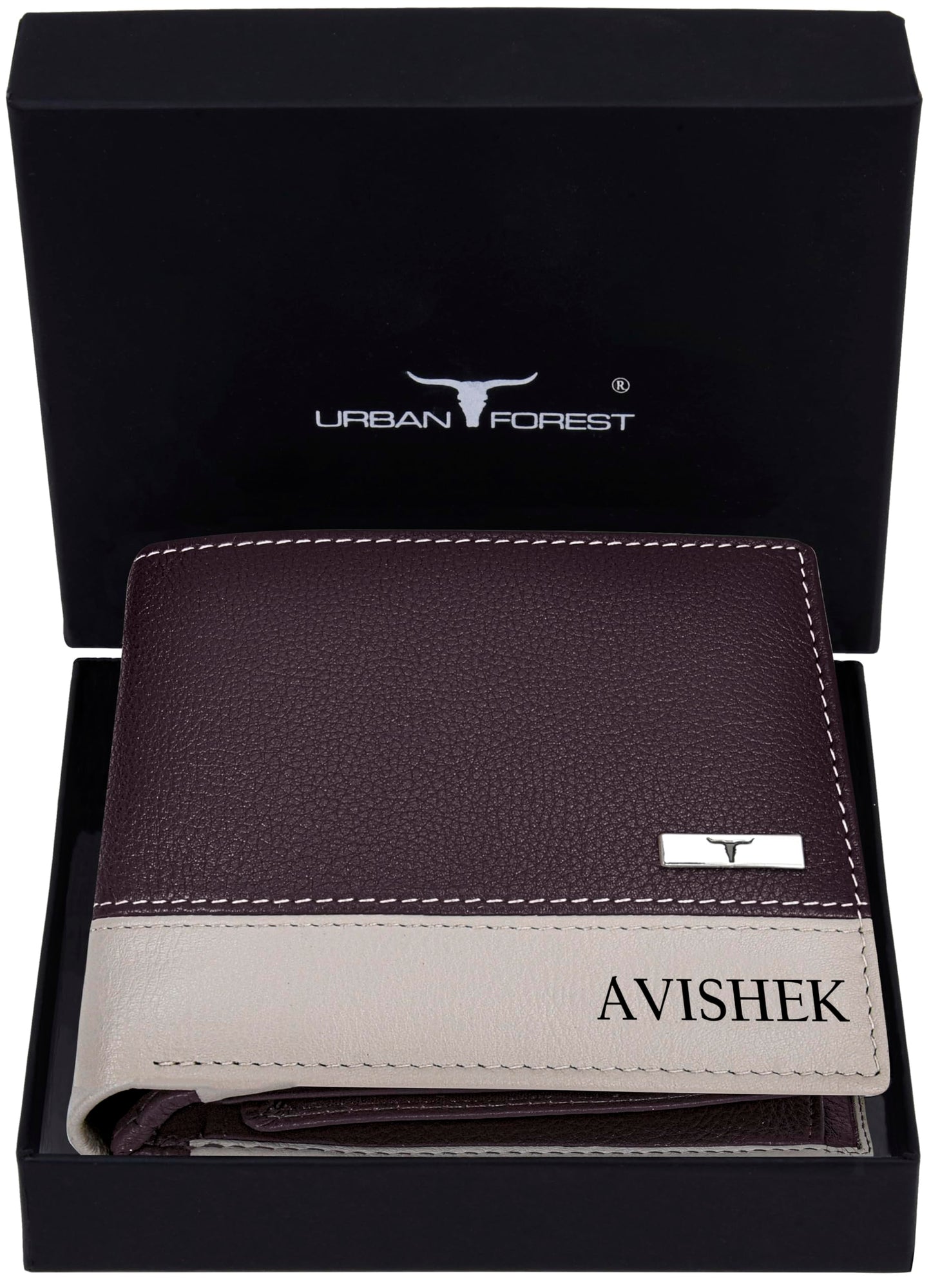 URBAN FOREST Samuel Custom Brown/Sand Leather Wallet for Men