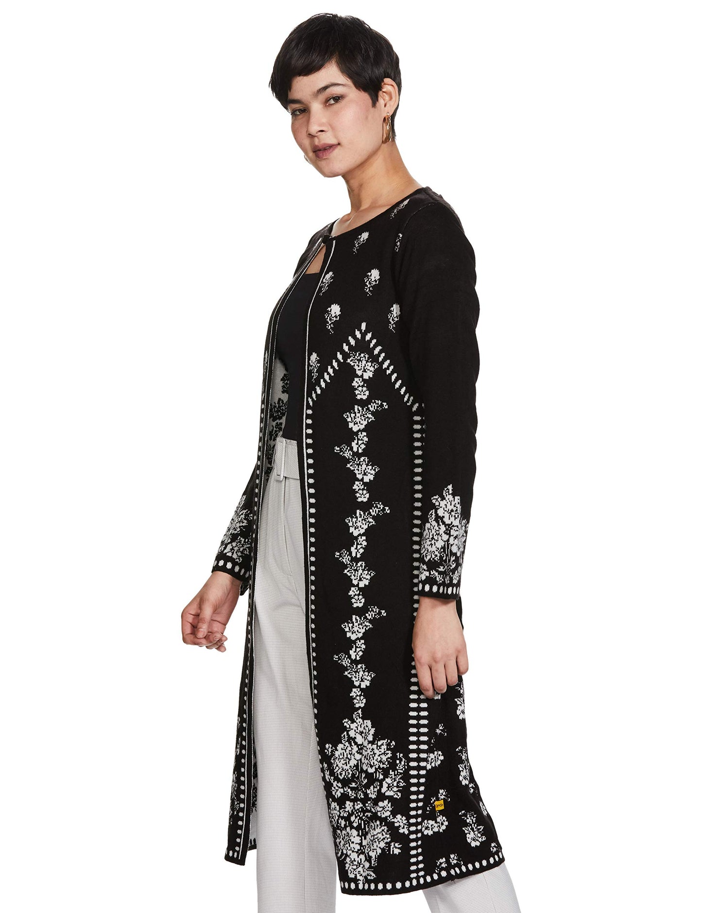 global desi Women's No Style Name Shrug (FW20GH108SHFKBLACKXS_Black_X-Small)