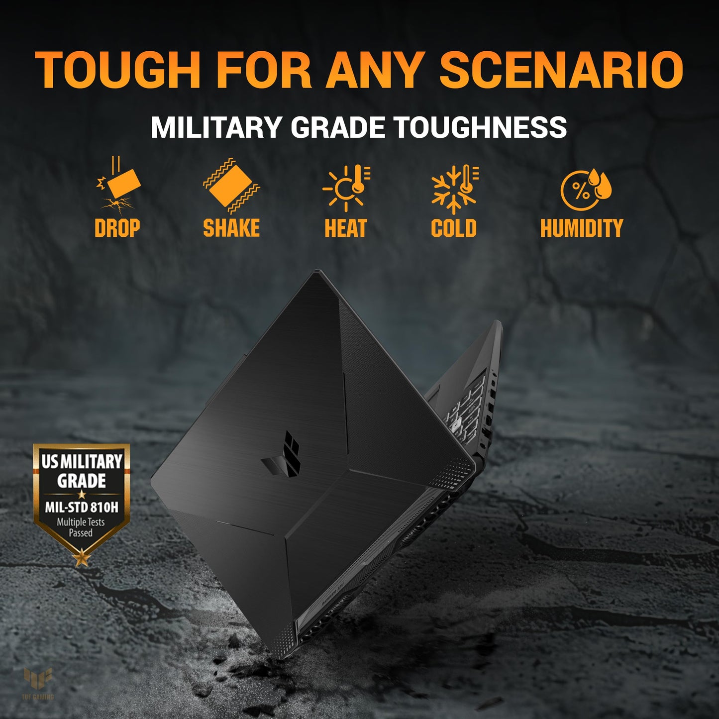 ASUS TUF A16 (2025), AMD Ryzen 7 7445HS, RTX 4050-6GB, 16GB RAM, 512GB SSD, FHD+, 16", 40 cm, Windows 11 Home, M365 Basic(1yr)* Office24, Mecha Gray, 2.2 Kg, FA607NUG-RL136WS, Gaming Laptop