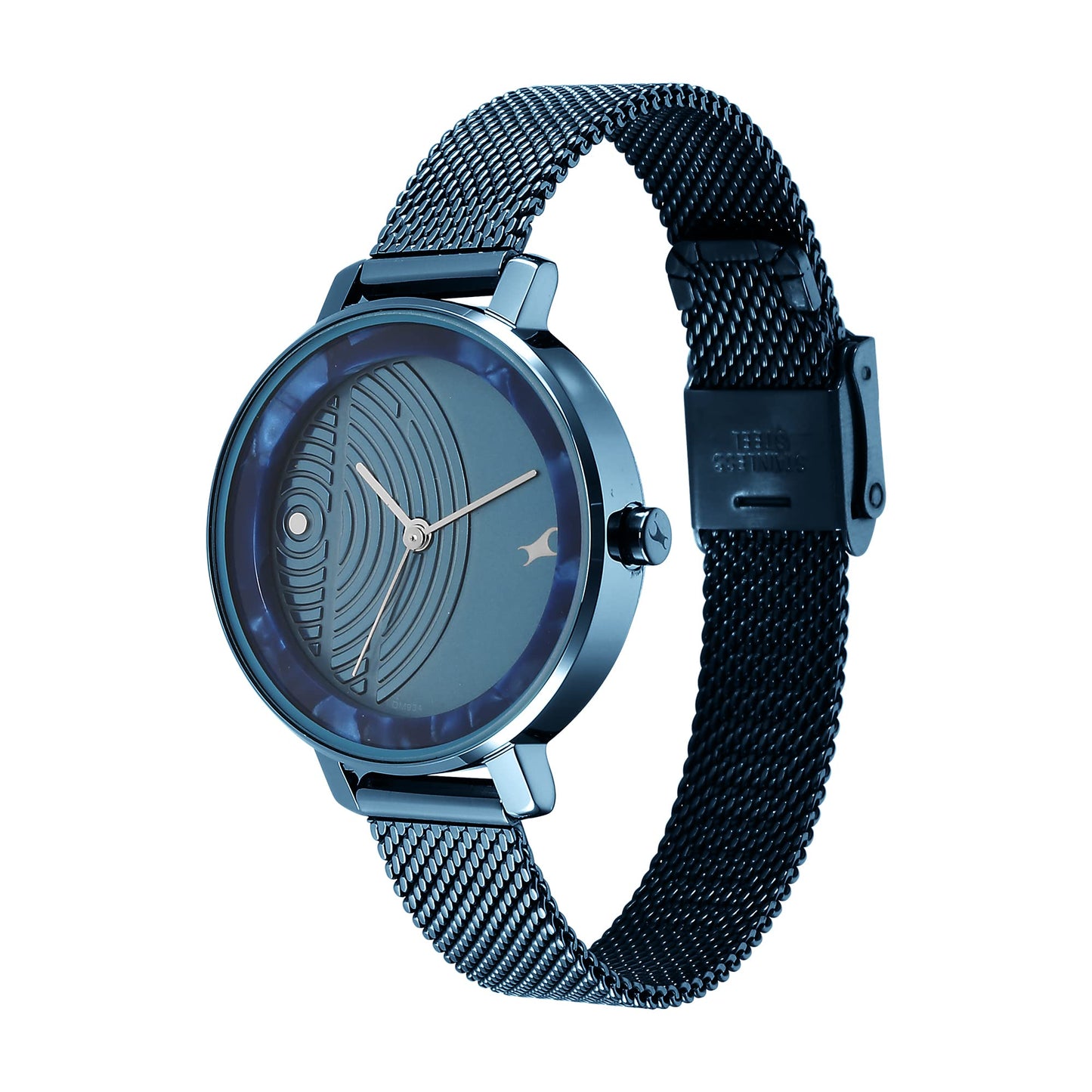 Fastrack Younique Quartz Analog Blue Dial Stainless Steel Strap Watch for Girls-NS6278QM01