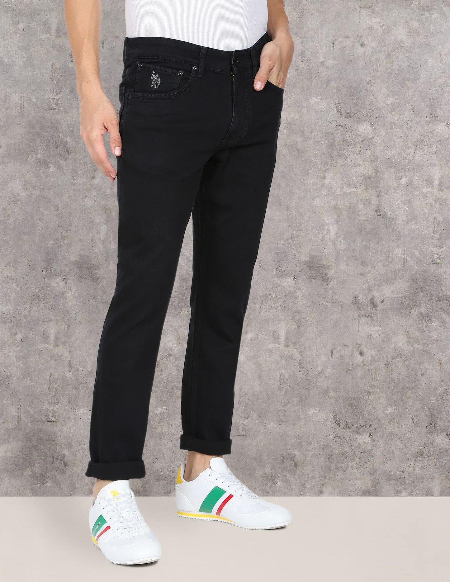 U.S. POLO ASSN. Brandon Slim Tapered Fit Jeans Black