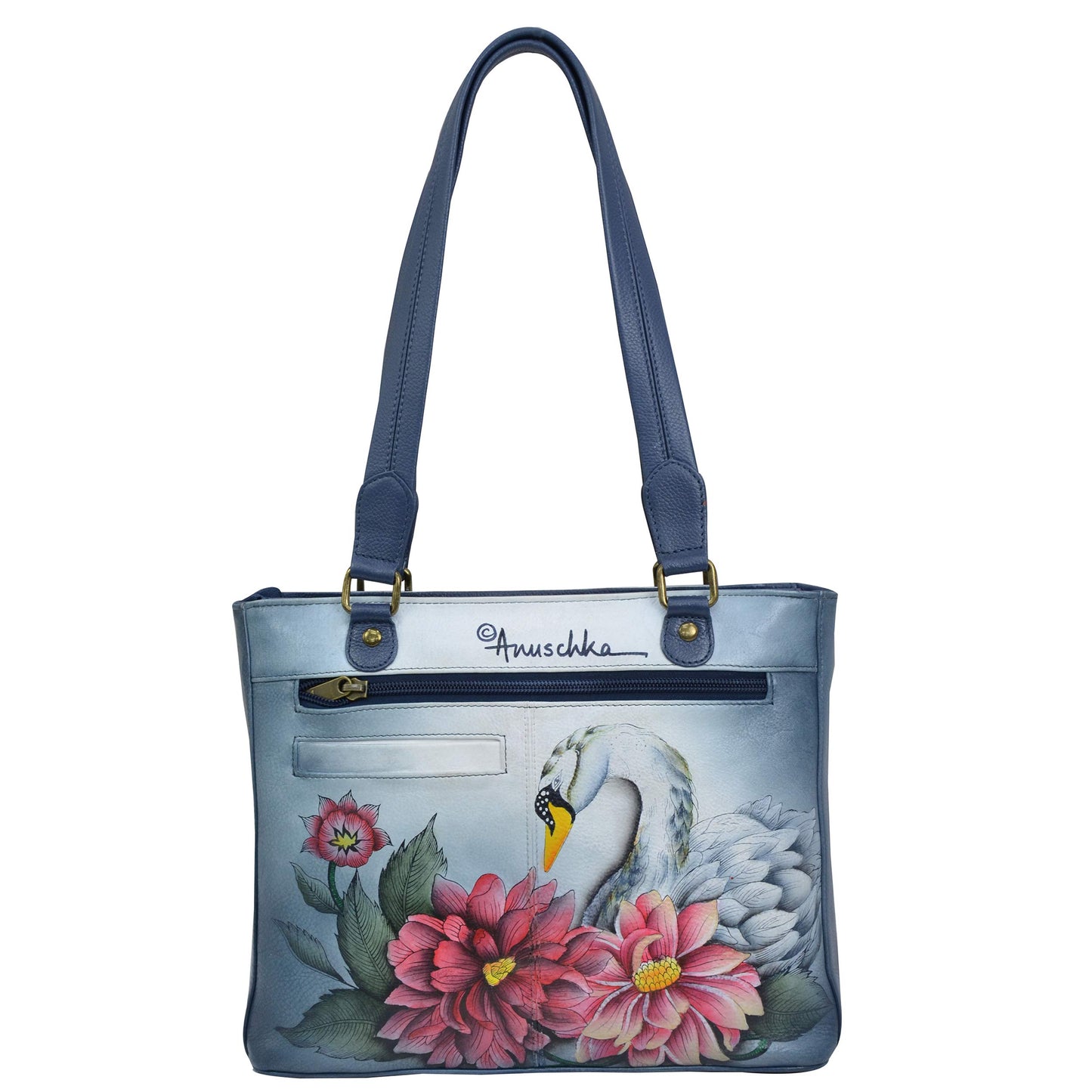 Anuschka Handbags Medium Shopper 677 Swan Song One Size