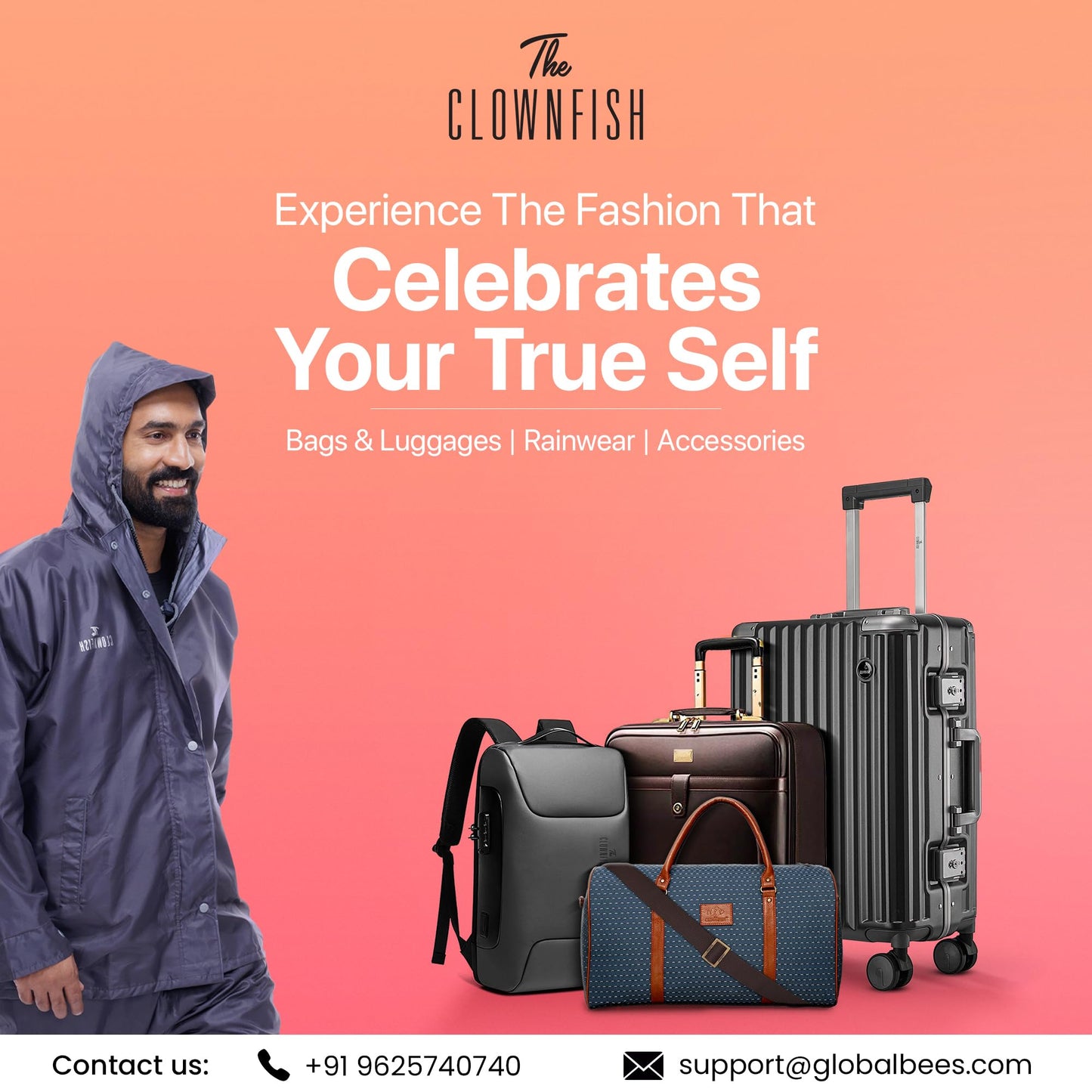 THE CLOWNFISH Deborah series 15.6 inch Laptop Bag For Women Tapestry Fabric & Faux Leather Office Bag Briefcase Messenger Sling Handbag Business Bag (Blue-Floral)