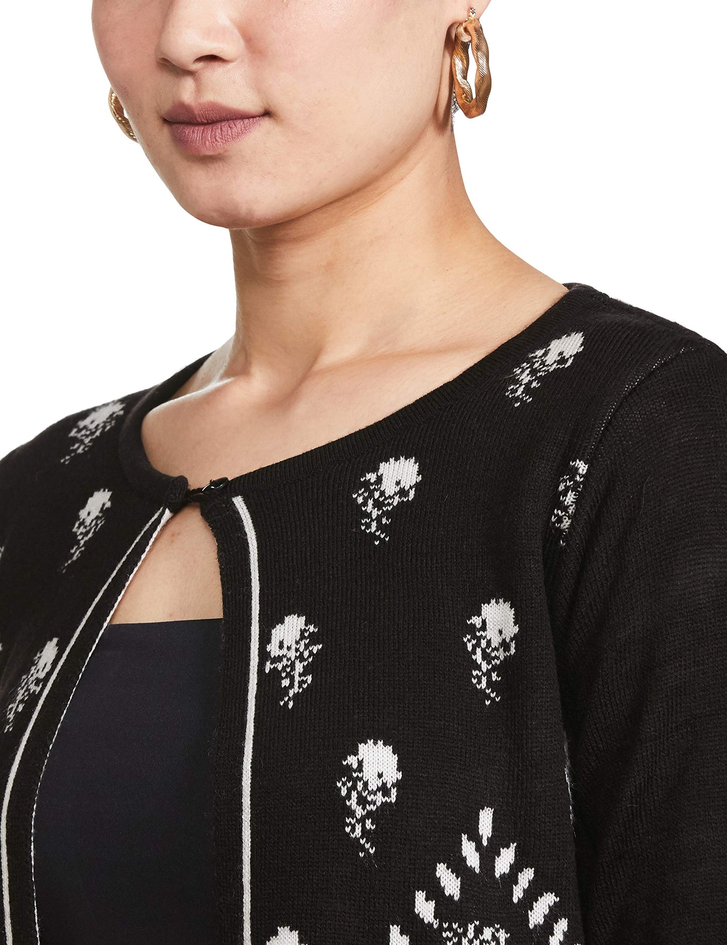 global desi Women's No Style Name Shrug (FW20GH108SHFKBLACKXS_Black_X-Small)