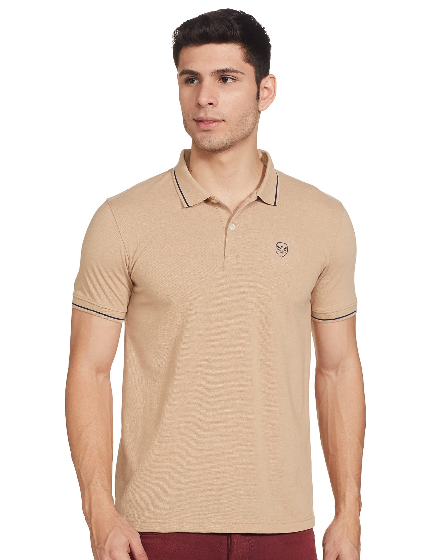Max Men's Slim T-Shirt (SCBKHPA2112OPKHAKI_Khaki L)