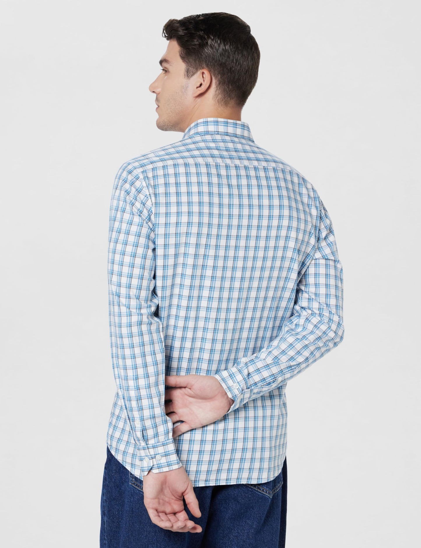 Arrow Men's Sport White Slim Fit Casual Shirt (ASAEOSH1518_40)