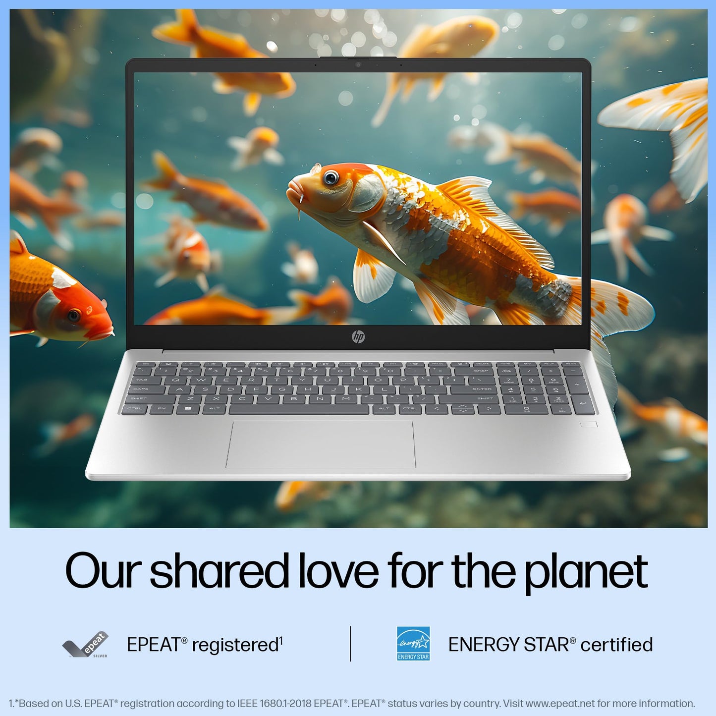 HP 15, Intel Ultra 5 125H, 12 Tops (16GB DDR5, 512GB SSD) FHD, IPS, 15.6''/39.6cm, Win11, M365 Basic(1yr)* Office24, Silver, 1.65kg, fd1254TU, Intel Graphics, FHD Camera w/Shutter, AI Powered Laptop