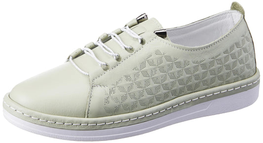 Woodland Women's Leather Casual Shoes Mint
