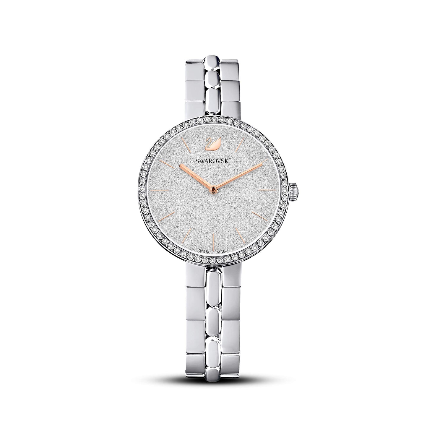 Swarovski Stainless Steel Analog Silver Tone Dial Women's Watch-5517807, Band Color-Silver