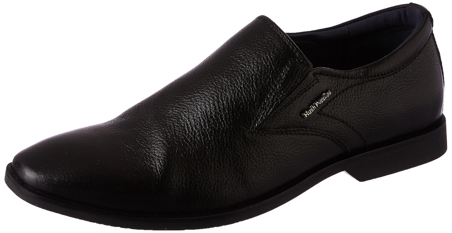 Hush Puppies Men's AARON SLIPON E 23 Formal Shoes (8556001_BLACK_7 UK)