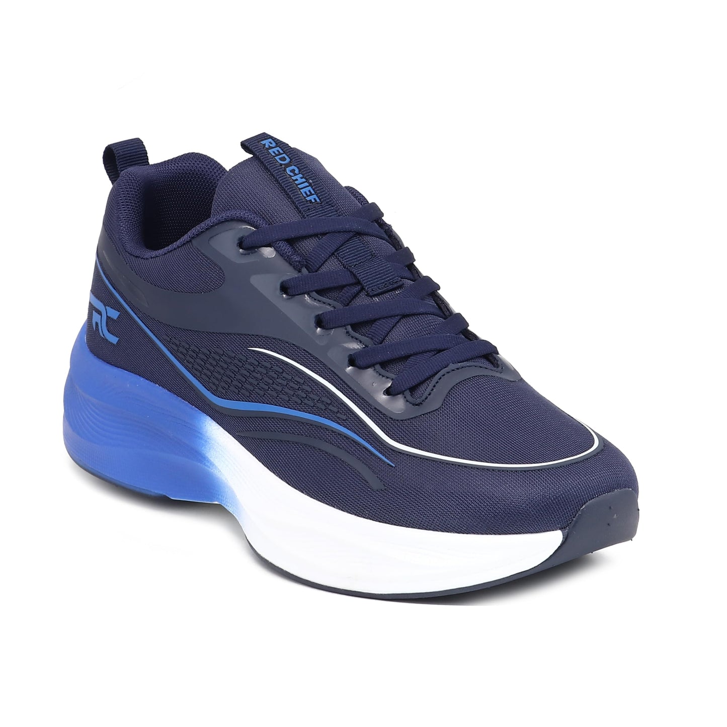 Red Chief Running Shoes for Men | Lightweight Sports Footwear | Eve. Blue Stylish | Air Mesh Upper (R1734)