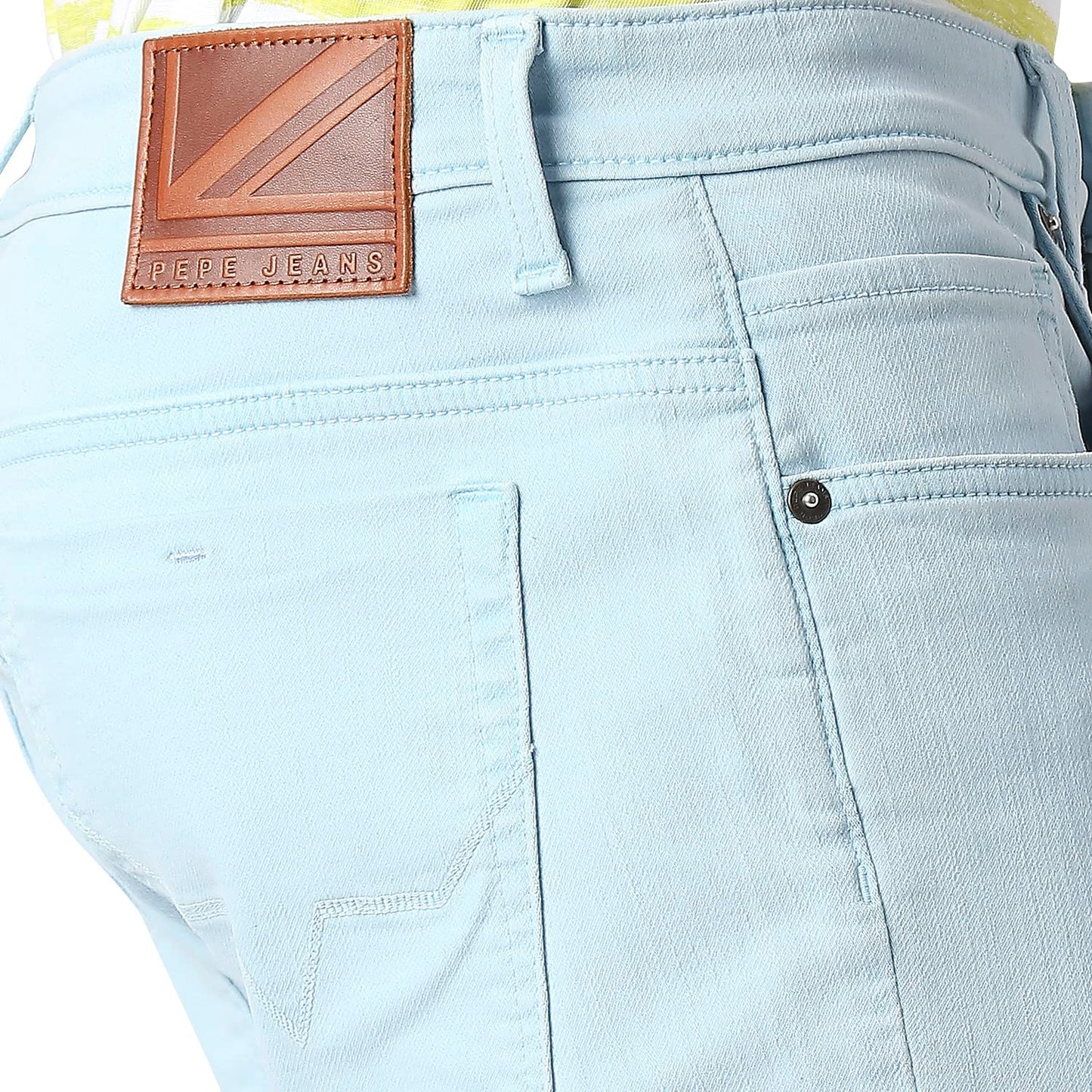 Pepe Jeans Men's Chino Shorts (PM207229P48_Sky Blue