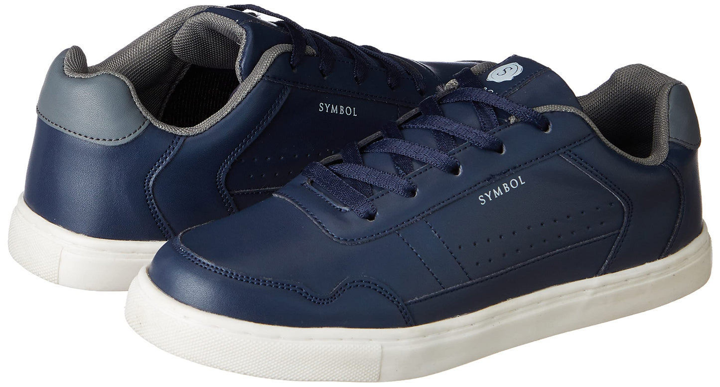Amazon Brand - Symbol Men's Famous Navy Sneaker_8 UK (SS22- CT 01)
