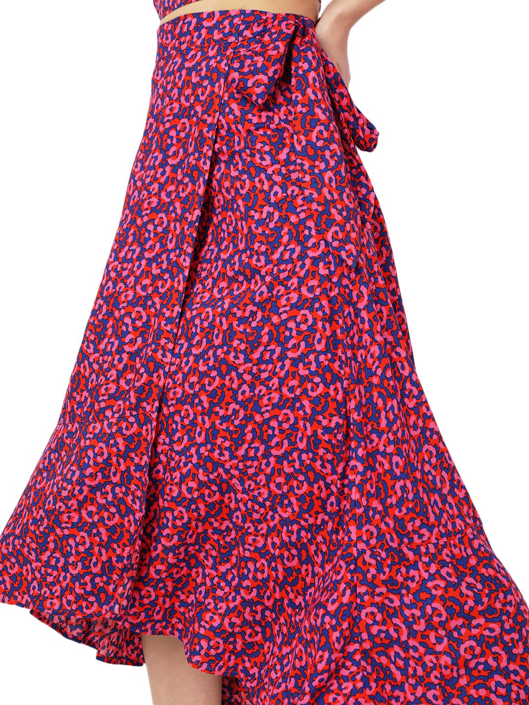 Vero Moda Women Midi Skirt (113254001-Fiesta_Fiesta (Pink)_XS)