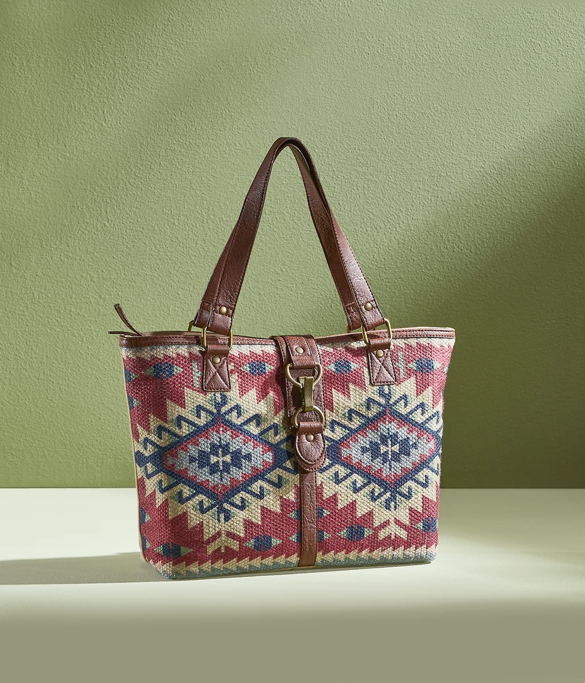 Mona B Women Canvas Tote Bag | Shoulder Bag | Hand Bag For Shopping, Travel And, Grocery (Metro, Medium), Multicolour