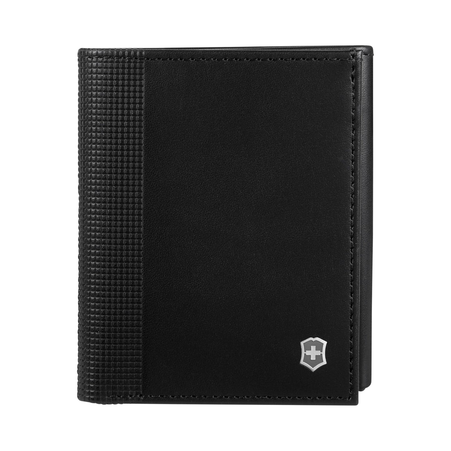 Victorinox Altius Alox, Tri-Fold Wallet with RFID Protection, Leather for Men Black (611574)