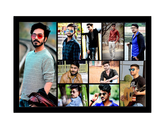 Ak creations personalized collage photo frame for wall, Black (18x24inch)