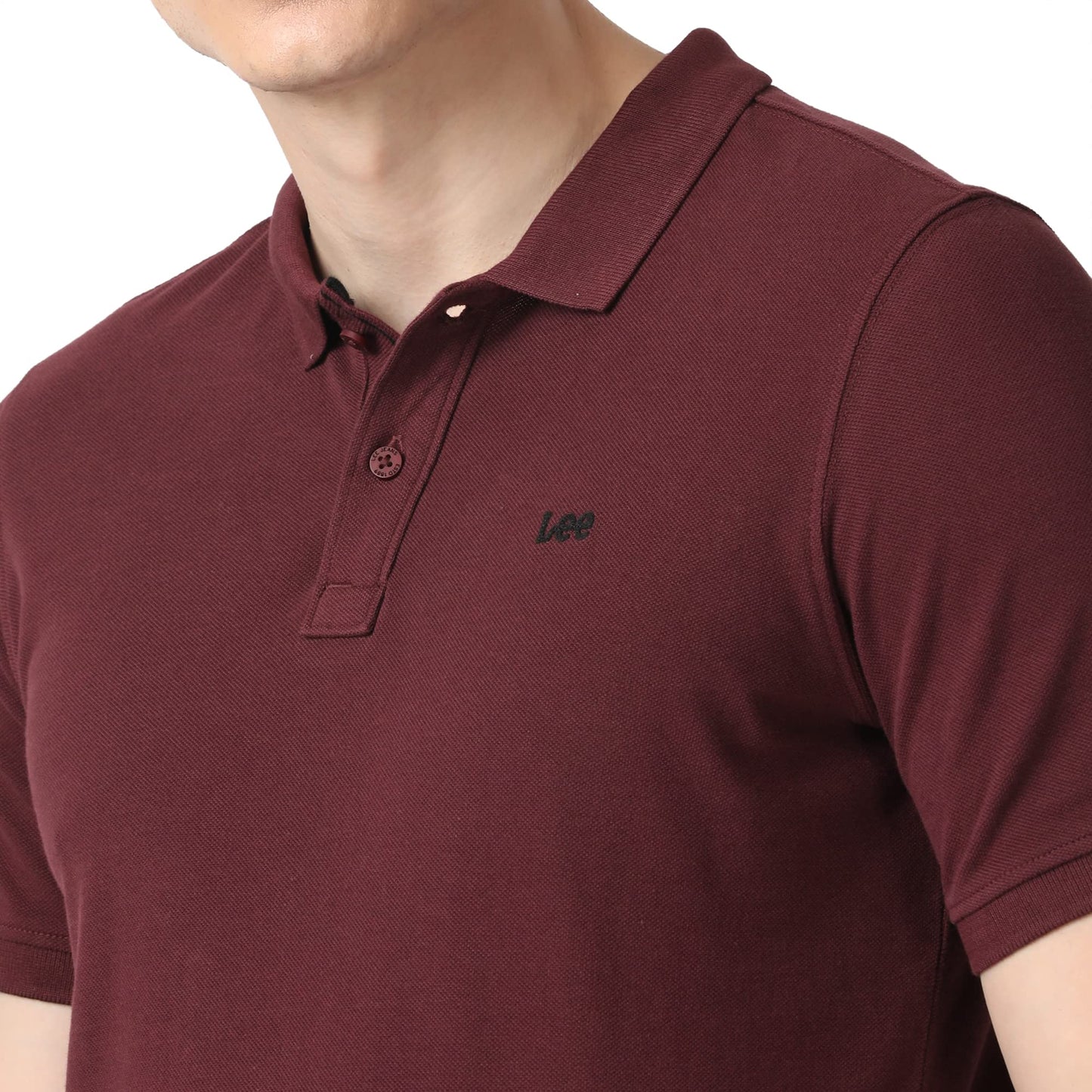 Lee Men's Slim Fit T-Shirt (LMTS003651_Red M)