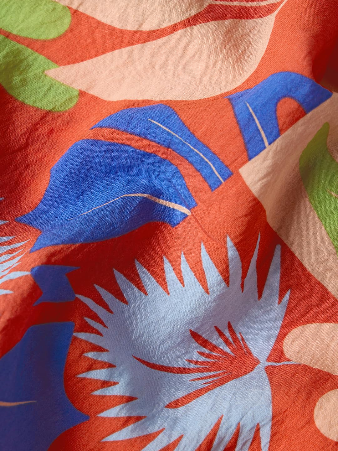 The Souled Store Leafy Charm Women and Girls Long Sleeve Collared Neck Button Down All Over Print Multicolor Oversize Fit Fashionable Trendy Boyfriend Shirts