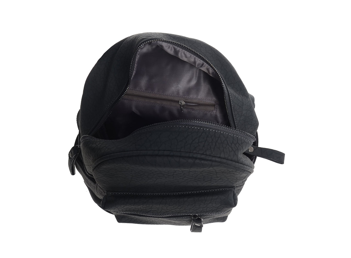 Artisan Crafted Leather Look Handbag Backpack/College Bag/Office Bag (Dark Grey) For Women/Girls