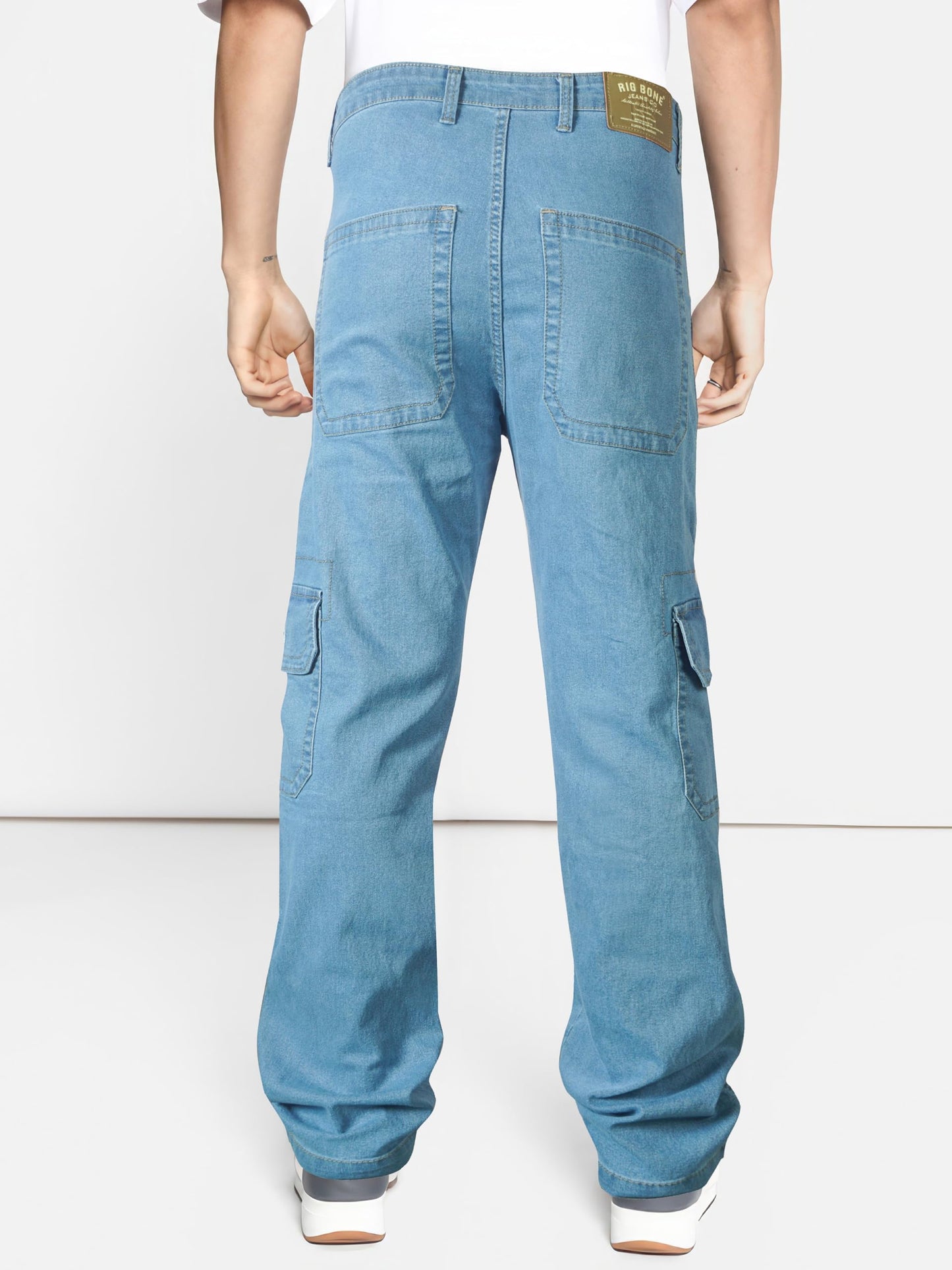 RIG BONE Relaxed Basic Men's Jeans (in, Numeric, 36, Plus, Light Blue)