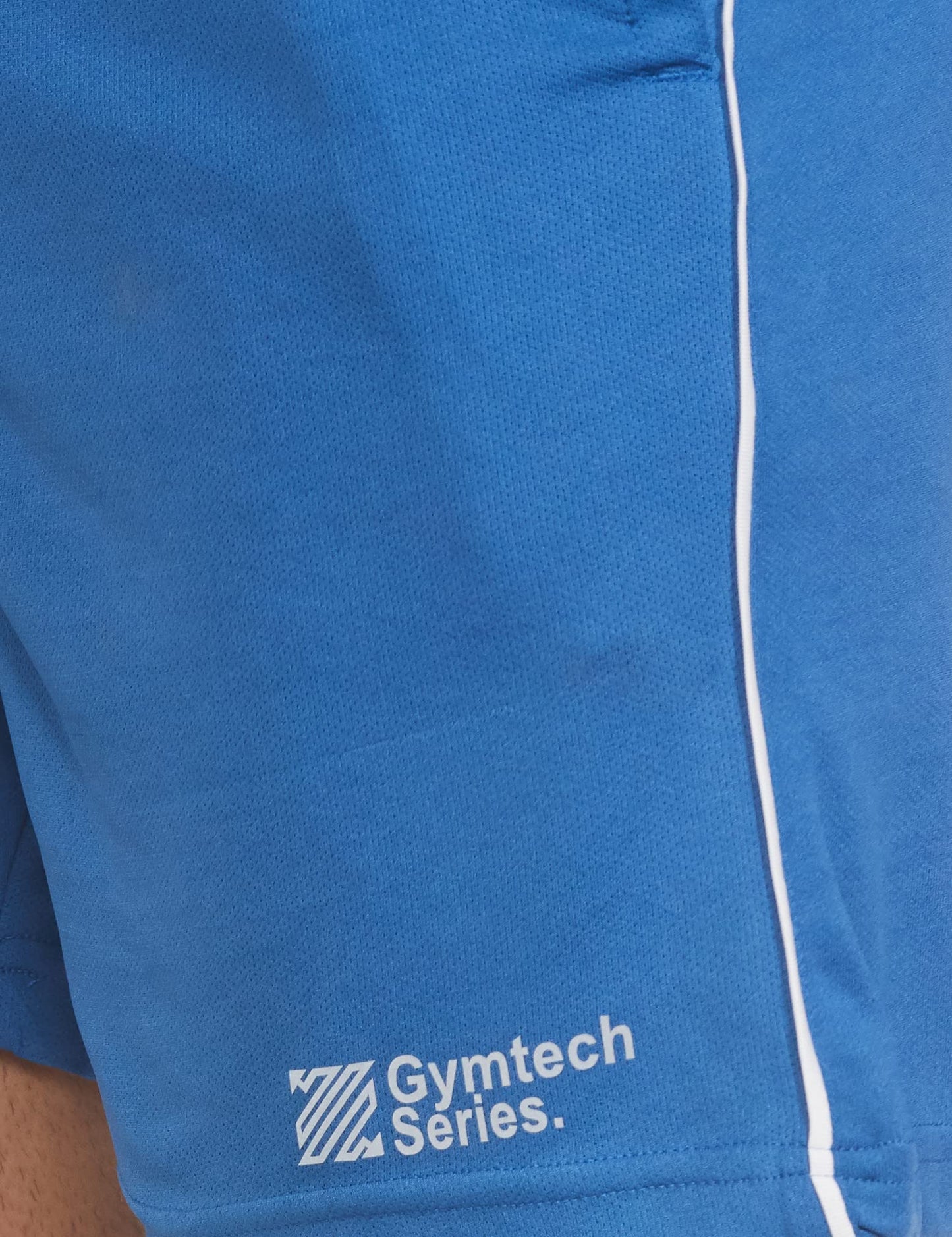 Max Men's Slim Fit Striped Elasticated Sports Shorts (Blue_XXL)