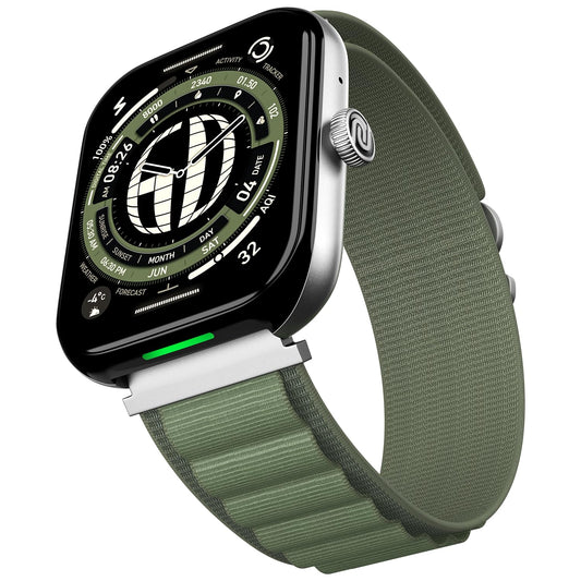 Noise Ultra 3 Luminary Smart Watch with India's 1st Ever Personalised Notification Alerts (Lumilert), 1.96" AMOLED, Premium Metallic Dial,Send Upto 5 Emojis (Lumiping), Health Suite (Olive Green)