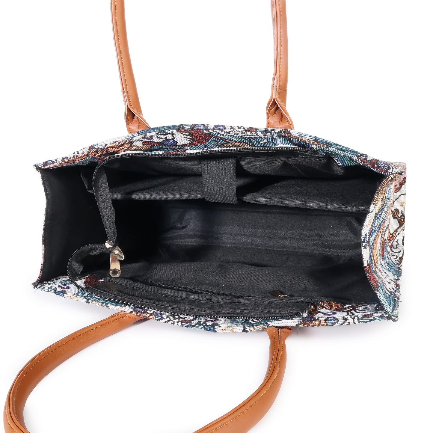 Warbler jacquard Tote Bag, printed Pattern, Casual Shoulder Handbag for work travell (Multicolor-1)