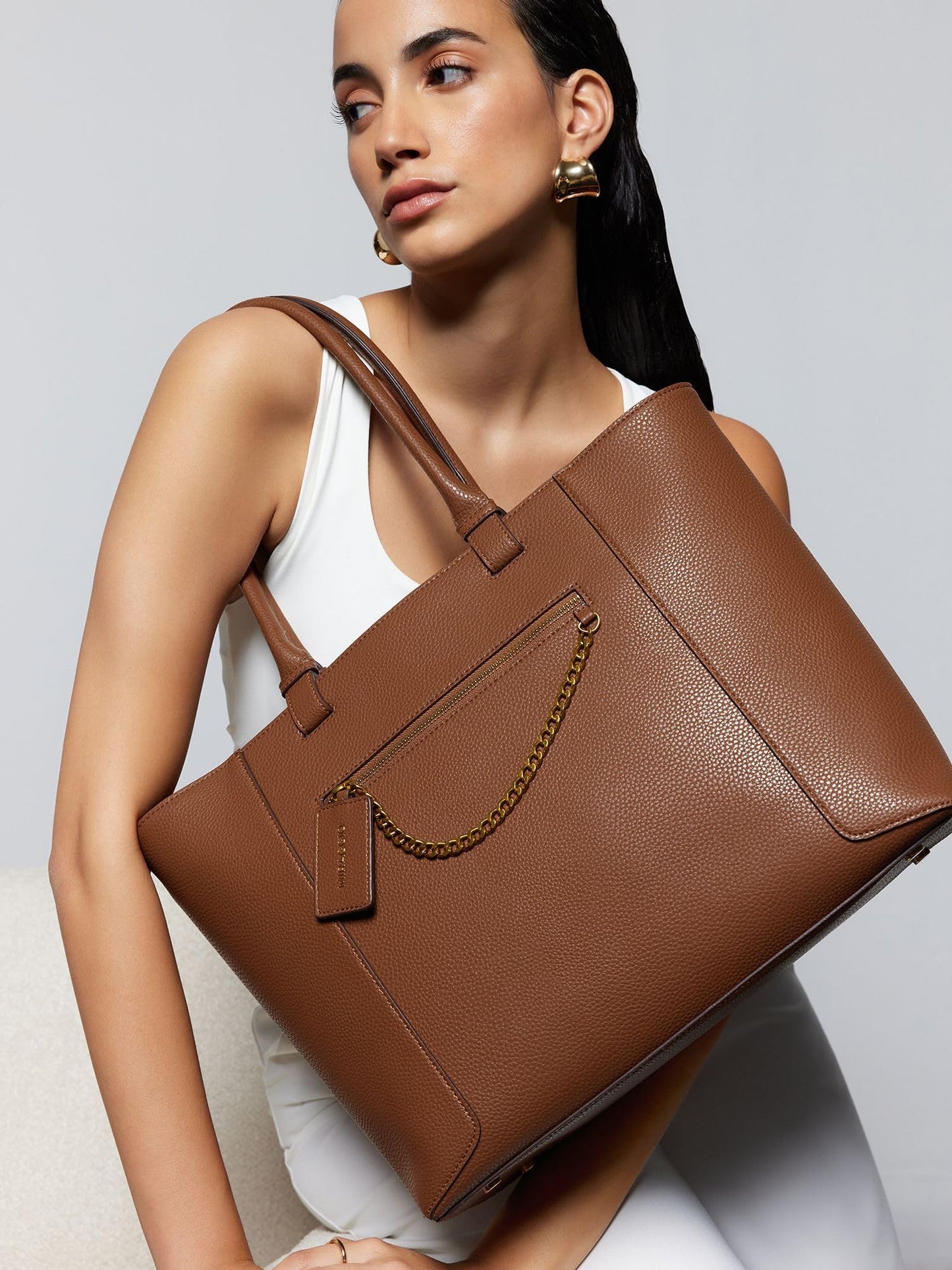 Miraggio Kris Laptop Tote Bag Fits Upto 14 Inch Laptop | Shoulder Bag For Women Office Use | Office Bag For Women Stylish