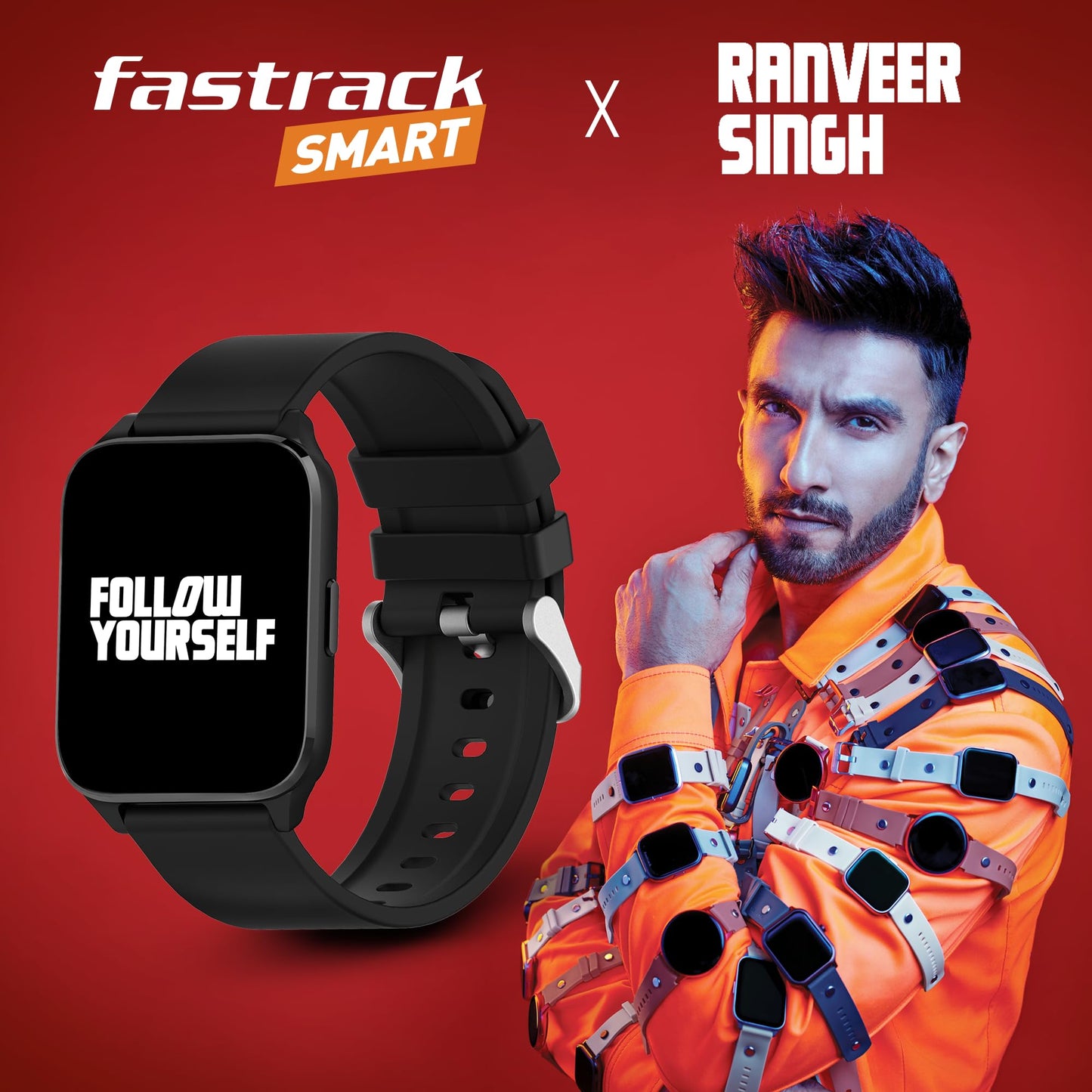 Fastrack New Reflex Beat+ Smartwatch|1.69 Ultravu Display|500 Nits Brightness|60 Sports Modes|100+ Watchfaces|24 * 7 Hrm|Unisex|Sleep Tracker|Music & Camera Control|Upto 5 Days Battery|Ip68, Beige