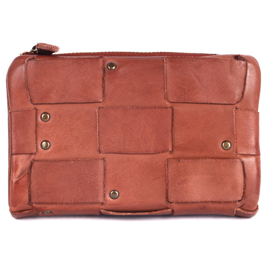 KOMPANERO Genuine Leather Women's Wallet (C-13880-Cognac)