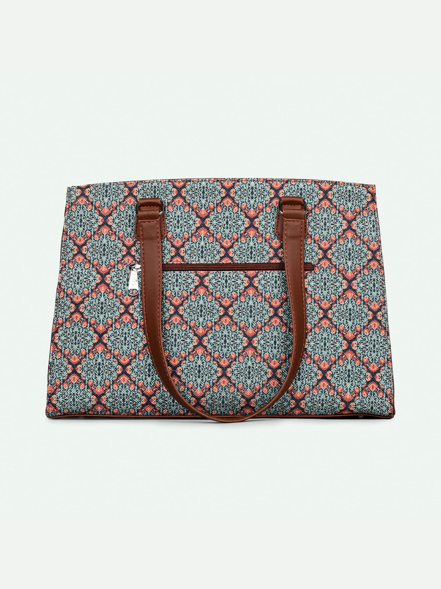 ZOUK Statement Business Bag | Stylish Handbag for Women Office Use | Tote Bags for Woman | Fits 14 Inch Laptop | Water-Resistant | Big Size | Aesthetic Purse | Kolkata Nouveau