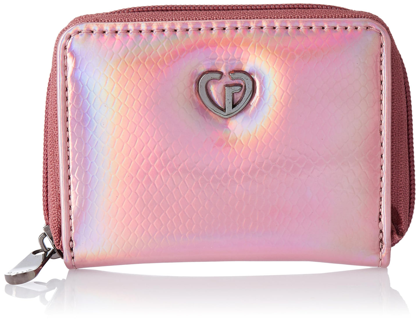 Caprese Nettie Women’s Zip Around Wallet, Small | Stylish Faux Leather Wallet with Zipper Closure | Multiple Compartments & Card Slots | Elegant Design for Casual & Special Occasions (Light Pink)