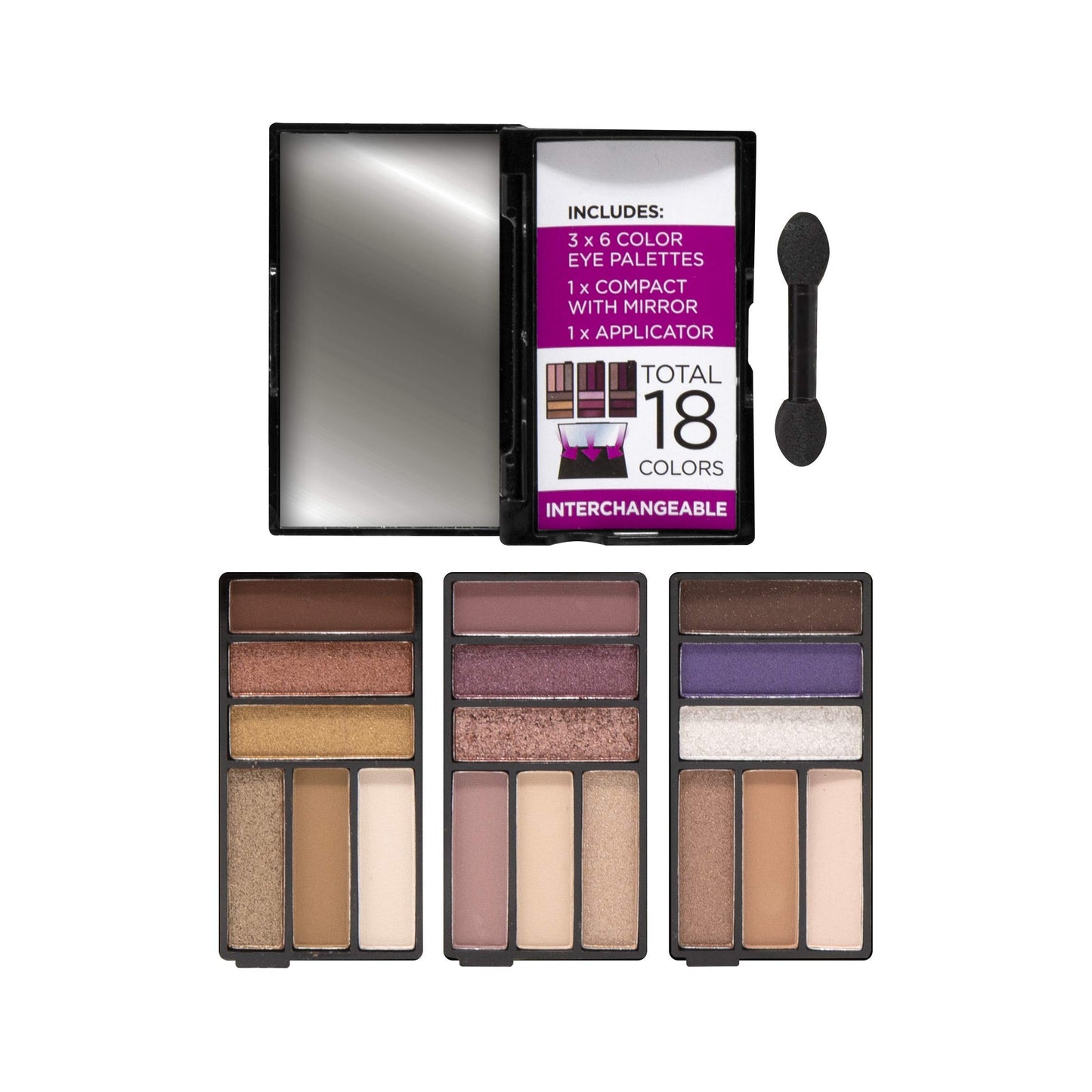 L.A. COLORS 18 Color Moodsetter Eyeshadow Pencil - Amazed, Matte & Shimmery Finish Multicolor, 16.5 G