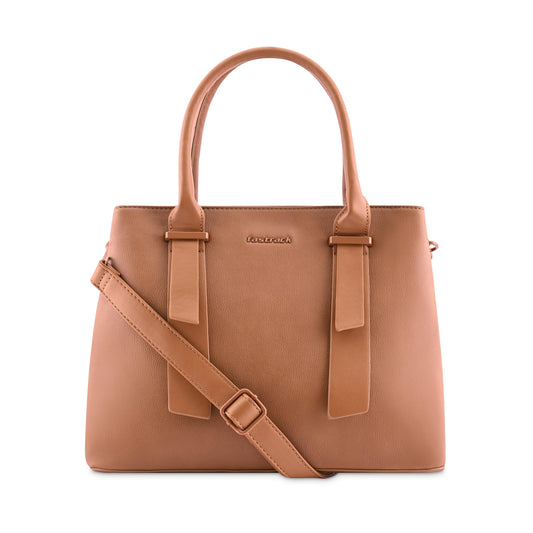 Fastrack Switch-It-Up Satchel | Faux-Leather Women's Handbags | Comes with a Key-Leash| Ladies Purse Handbag | Satchel for Casual Carry