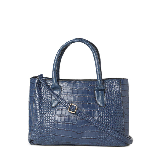 Haute Sauce Women textured blue handbag (HSHB1278)