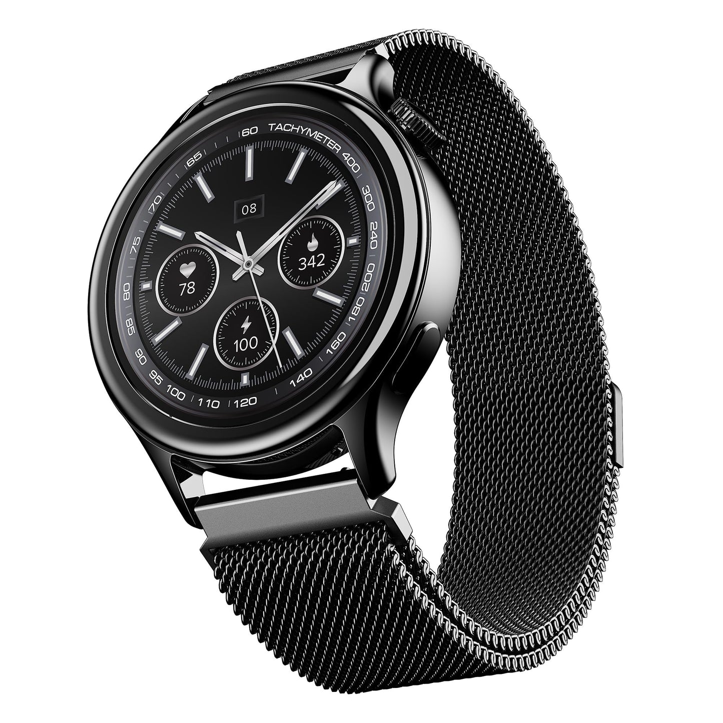 Boat Enigma Daze Women's Luxury Smart Watch w/ 1.3”(3.3cm) AuraVue Display w/ 20% Higher Brightness, Emergency SOS, Female Wellness Tracking, BT Calling, Smart Watch for Women Latest (Elegant Black)