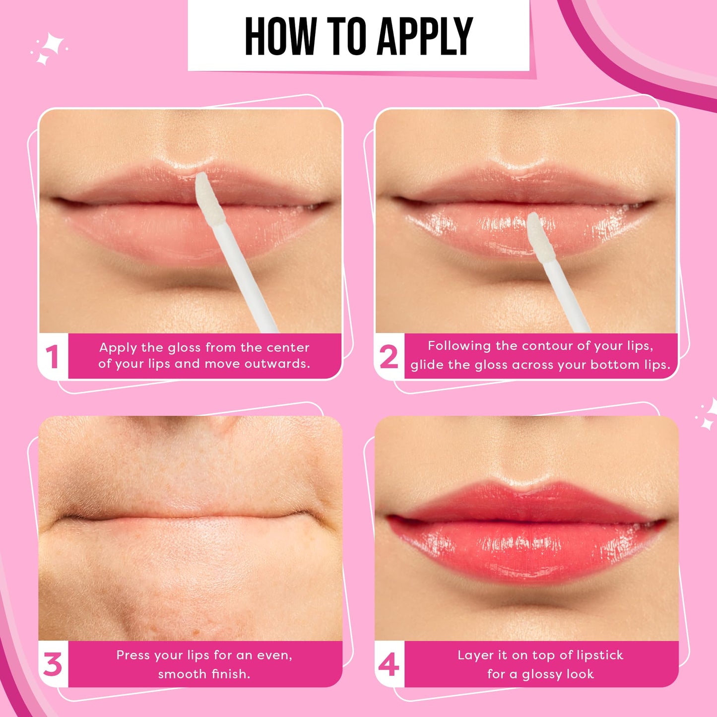 SUGAR POP High Shine Lip Gloss - 01 Marshmallow (Clear) For Soft & Dewy Lips, Enriched With Vitamin E, Jojoba Butter & Shea Butter 3.5ml