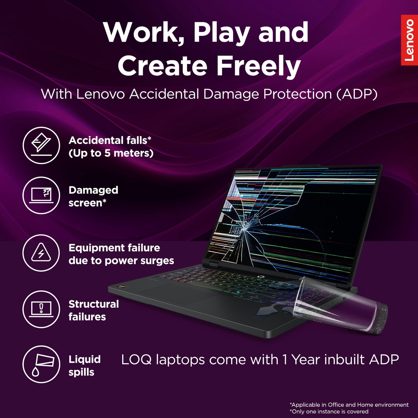 Lenovo LOQ Intel Core i5-13450HX| NVIDIA RTX 3050A 4GB (24GB RAM/512GB SSD/144Hz Refresh Rate/15.6" (39.6cm)/Windows 11/Office Home 2024/3 Mon. Game Pass/Grey/2.4Kg), 83DV018GIN AI Gaming Laptop