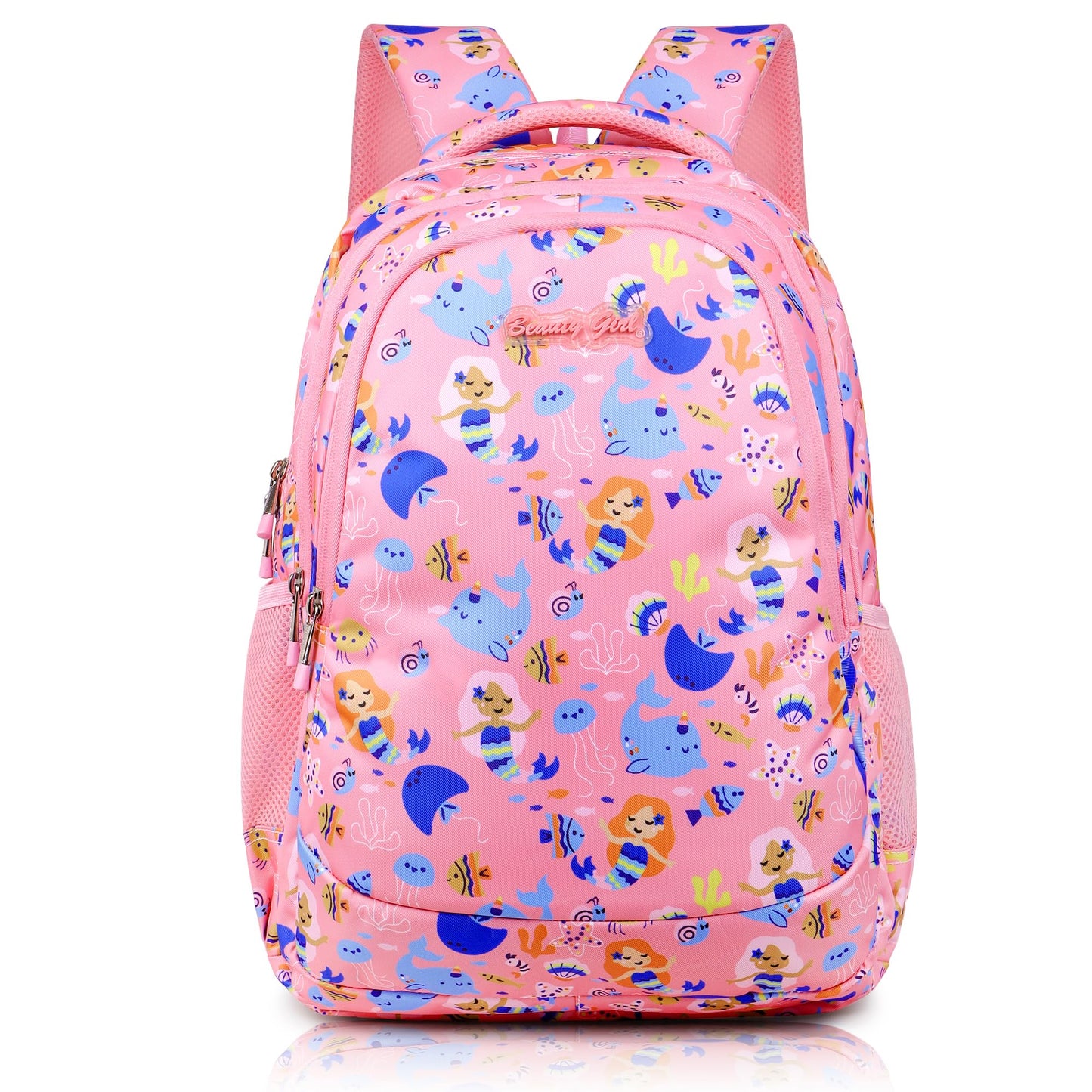 BEAUTY GIRLS BY HOTSHOT |SCHOOL BAG|TUTION BAG|COLLEGE BACKPACK|FOR GIRLS & WOMEN|18 INCH|32 L WATER RESISTANT |SCHOOL BAG FOR GIRLS