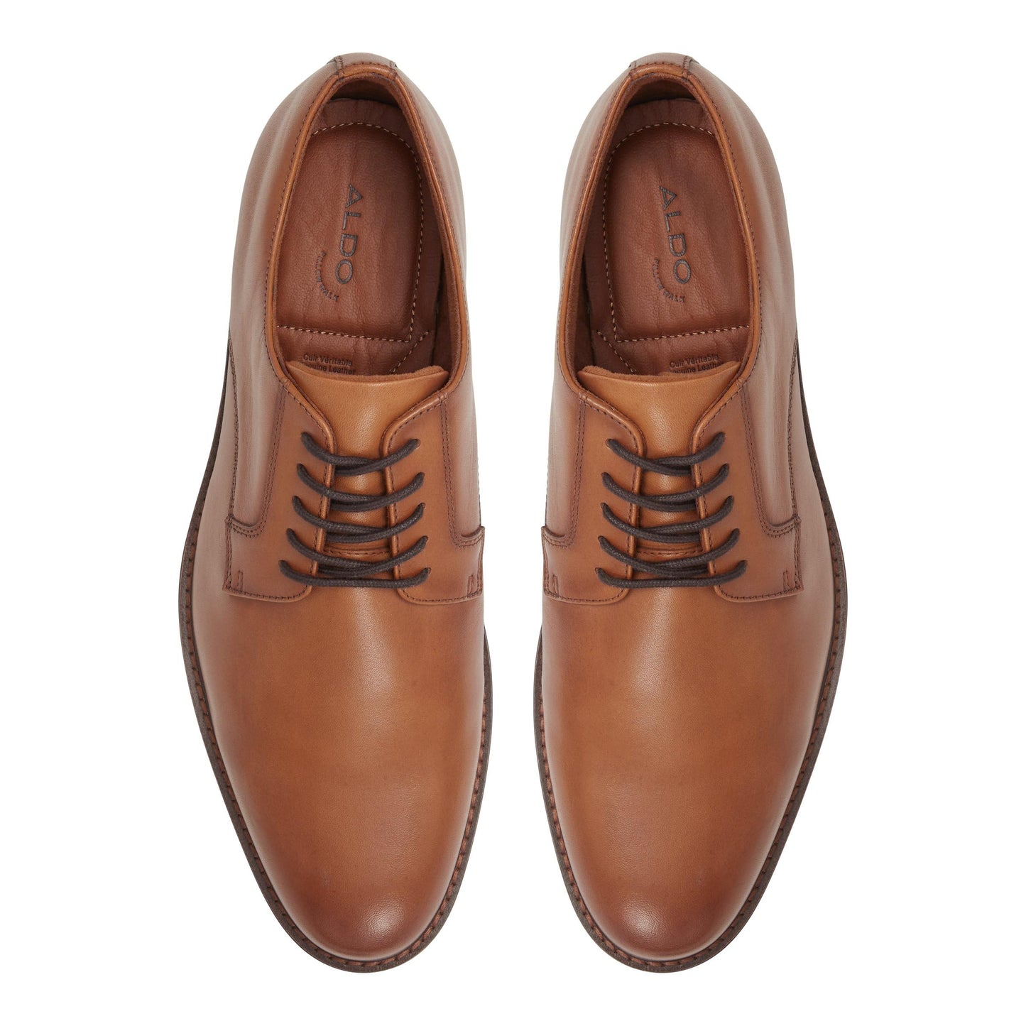 Aldo Faro Men Cognac City Lace Up