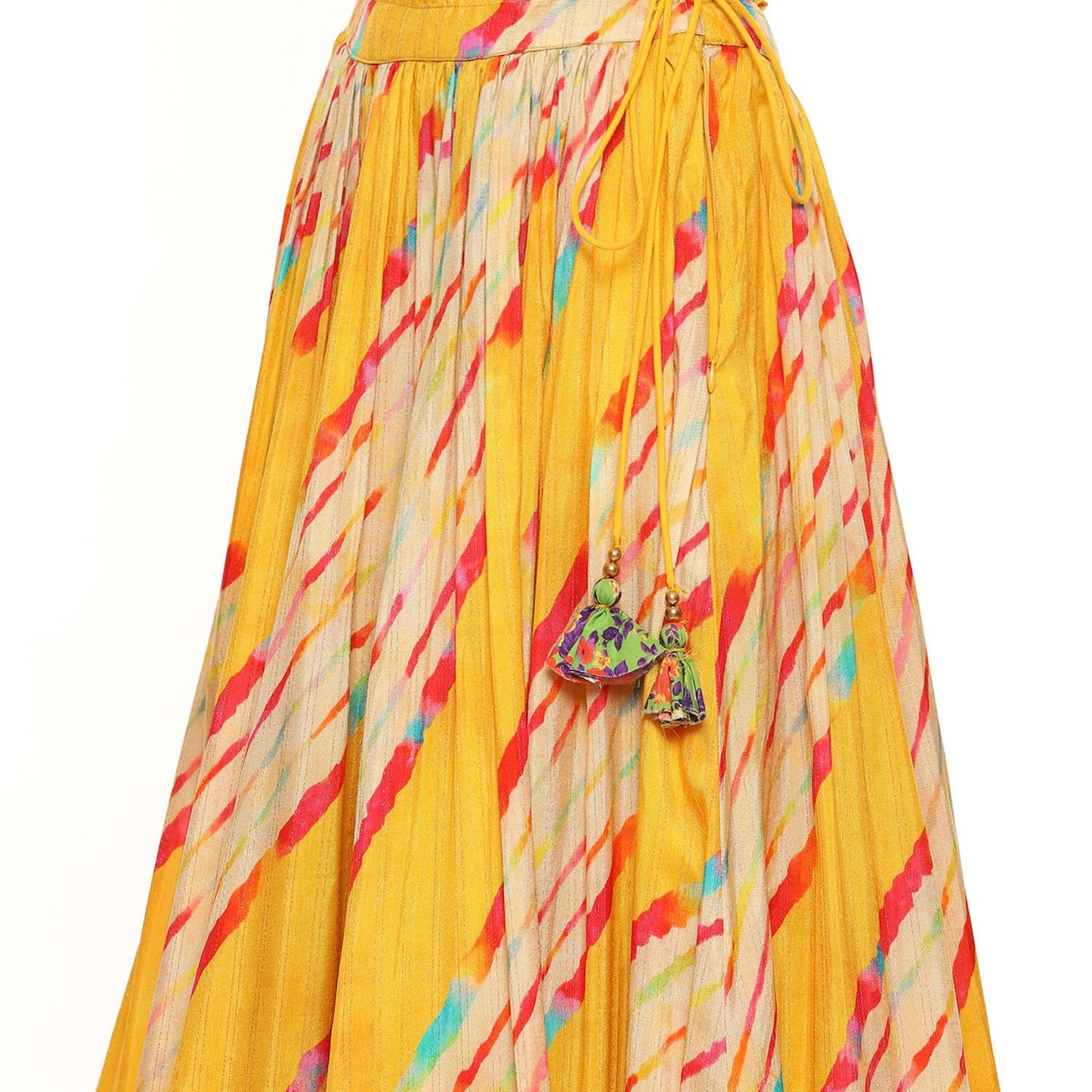 BIBA WOMEN PRINTED STRAIGHT SALWAR KURTA DUPATTA(SKDRANG8915_YELLOW_38)