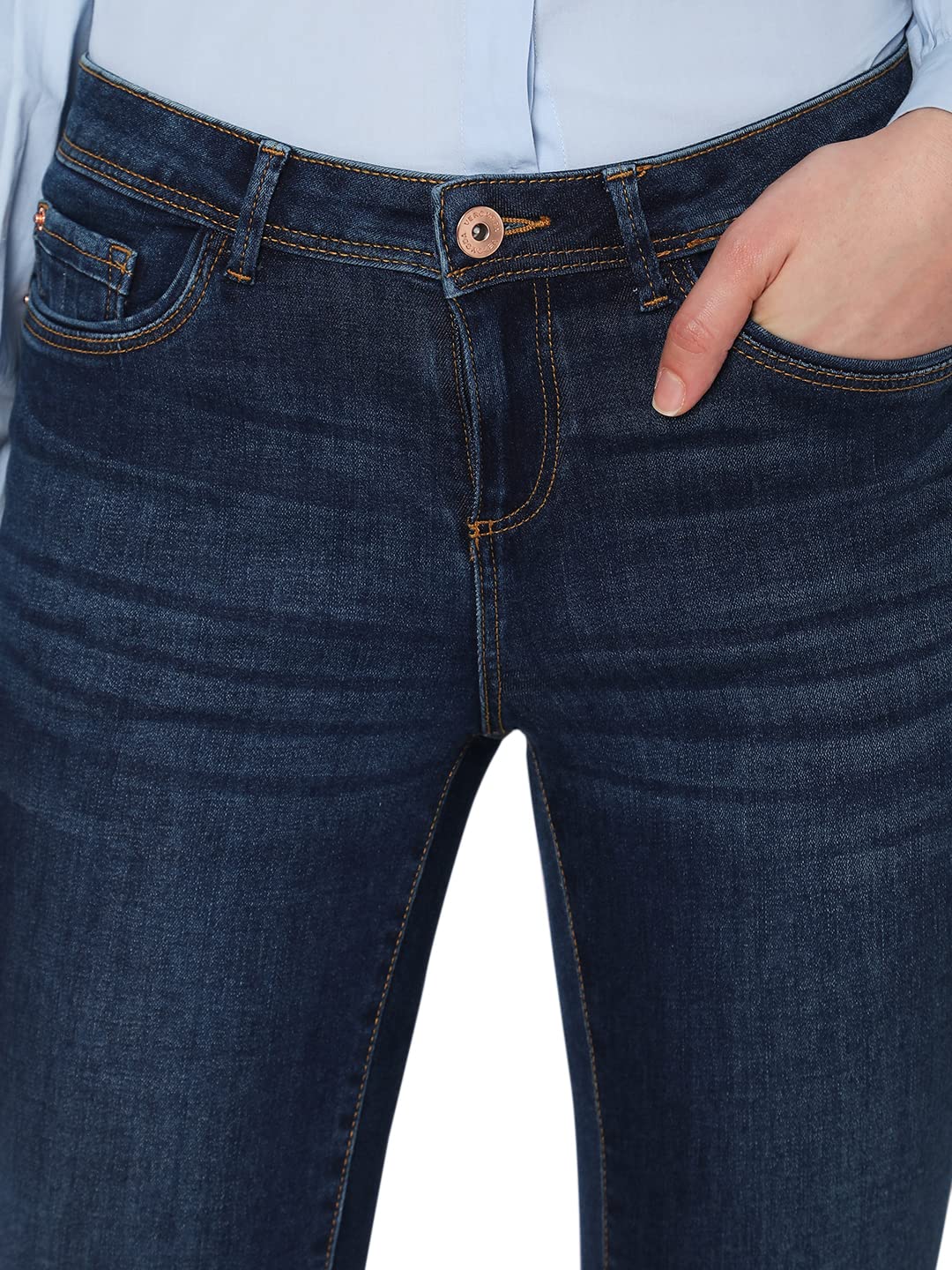 VERO MODA Women's Skinny Fit Blue Classic Jeans_28
