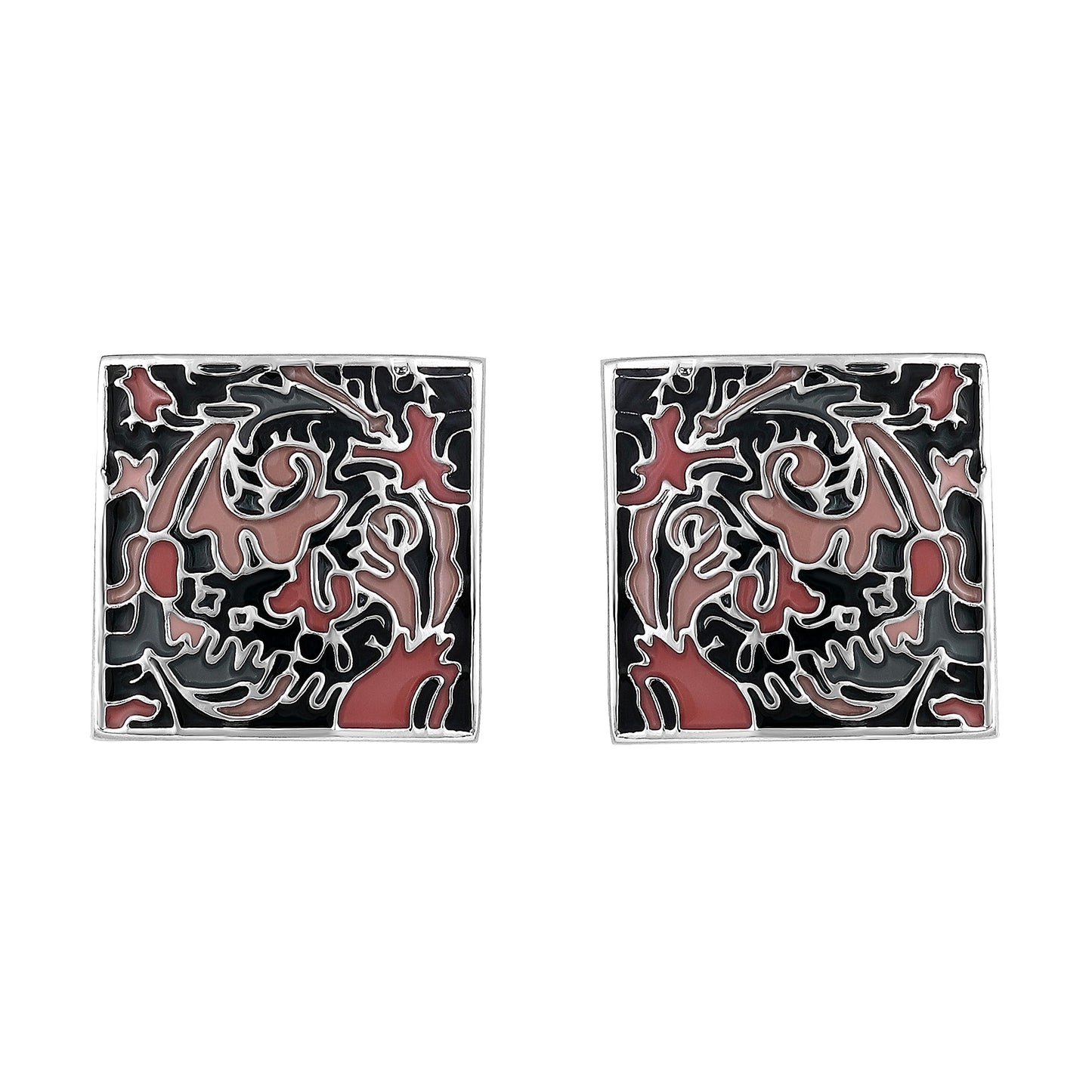 Adorn Meenakari Work Enemal Multicolor Cufflink for Men & Boys CF-1171