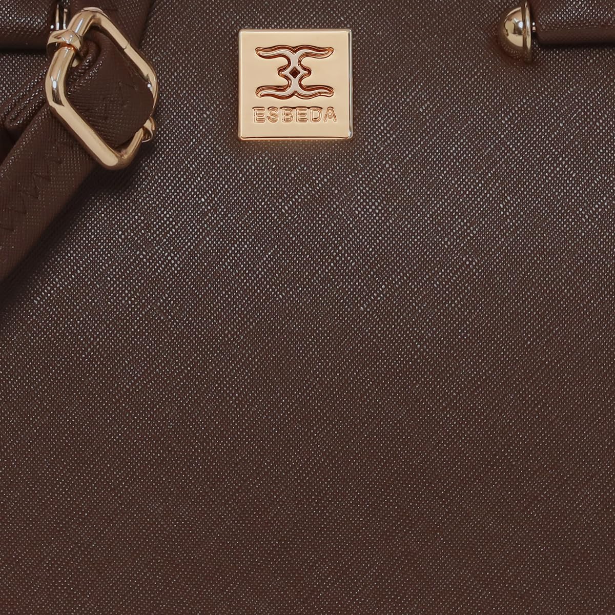 ESBEDA Brown Colour Structured Satchel Handbag For Women